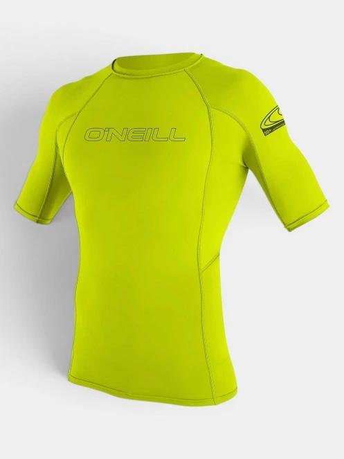 O'Neill Basic Skins S/S Rash Guard férfi rövid ujjú lycra zöld színben 2