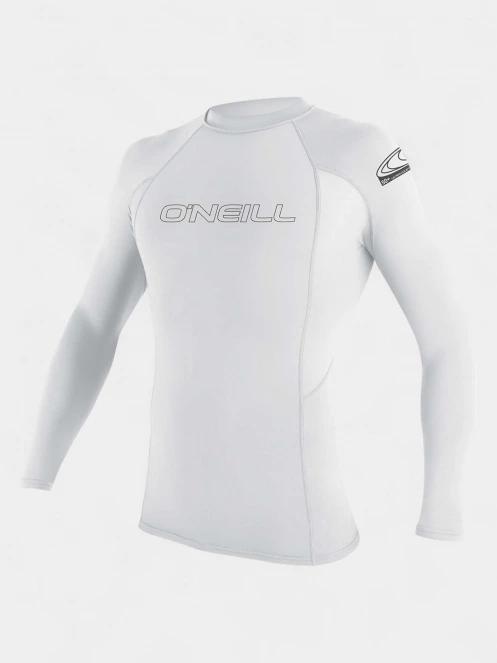 O'Neill Basic Skins L/S Rash Guard férfi hosszú ujjú lycra fehér színben 2