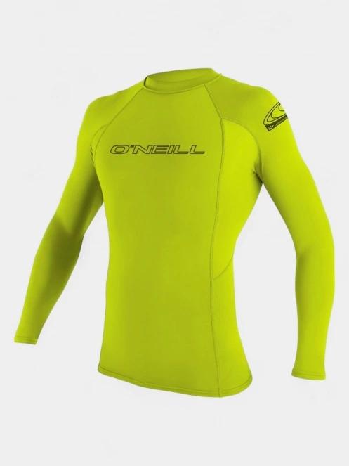 O'Neill Basic Skins L/S Rash Guard férfi hosszú ujjú lycra zöld színben 2