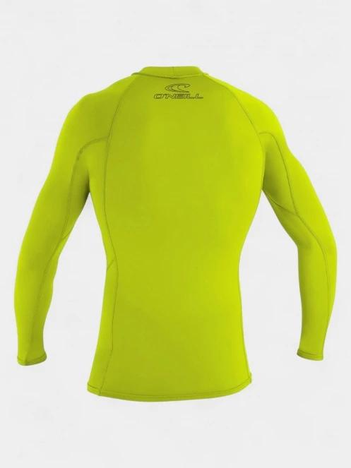 O'Neill Basic Skins L/S Rash Guard férfi hosszú ujjú lycra zöld színben 3