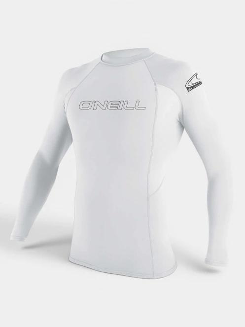 O'Neill Basic Skins L/S Rash Guard férfi hosszú ujjú lycra fehér színben 2
