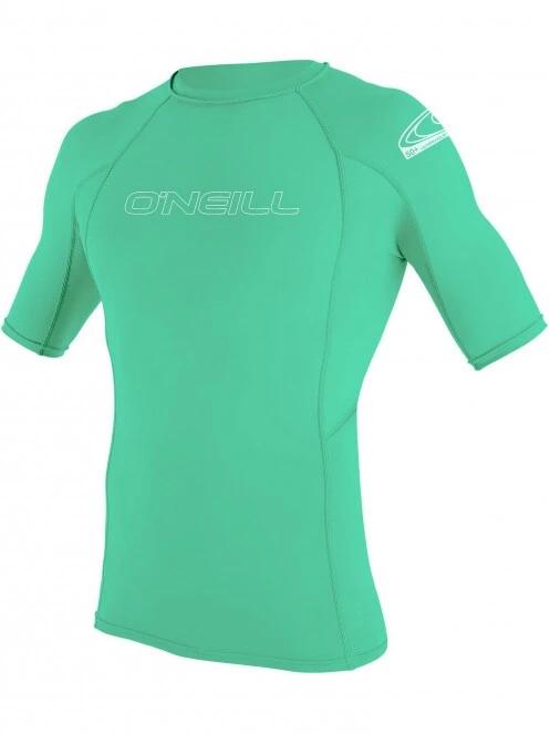 O'Neill Youth Basic Skins S/S Rash Guard rövid ujjú lycra zöld színben 2