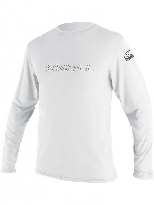 O'Neill BASIC SKINS L/S SUN SHIRT férfi hosszú ujjú lycra fehér színben 2