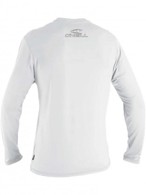 O'Neill BASIC SKINS L/S SUN SHIRT férfi hosszú ujjú lycra fehér színben 3