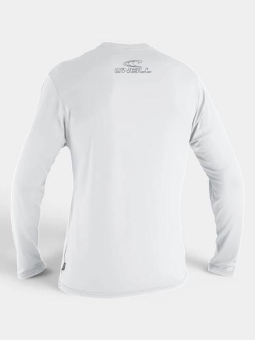 O'Neill Basic Skins L/S Sun Shirt férfi hosszú ujjú lycra fehér színben 2