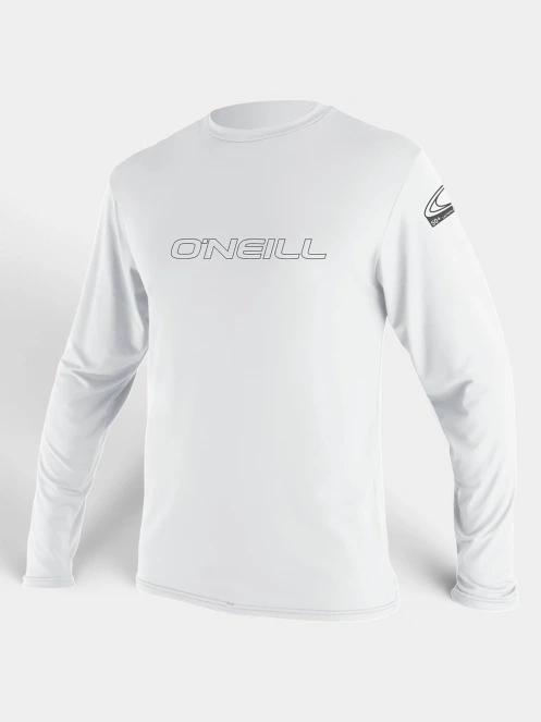 O'Neill Basic Skins L/S Sun Shirt férfi hosszú ujjú lycra fehér színben 3