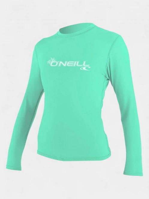 O'Neill WMS Basic Skins L/S Sun Shirt női hosszú ujjú lycra zöld színben 2