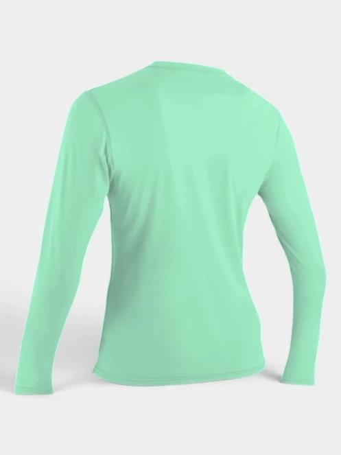 O'Neill Wms Basic Skins L/S Sun Shirt női hosszú ujjú lycra világoszöld színben 2