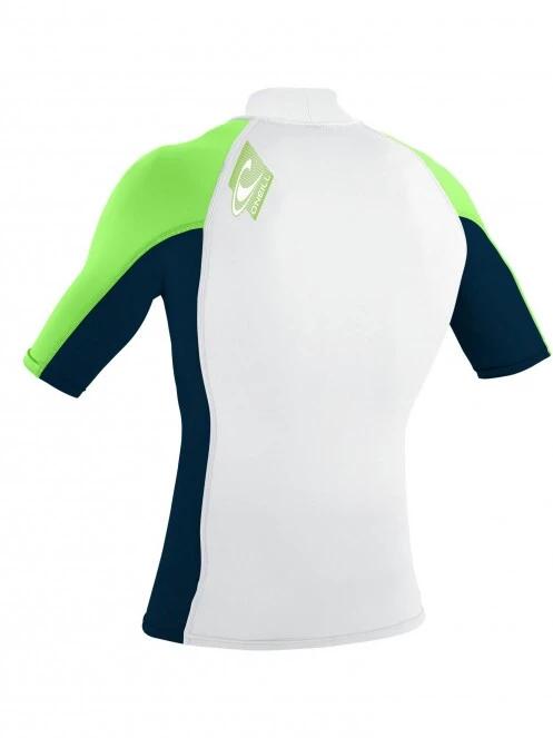 O'Neill Premium Skins S/S Turtleneck Rash Guard férfi rövid ujjú lycra fehér színben 3