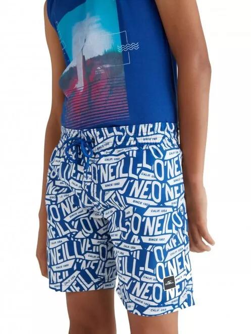 O'Neill Stickerprint Shorts fürdőnadrág kék színben 2