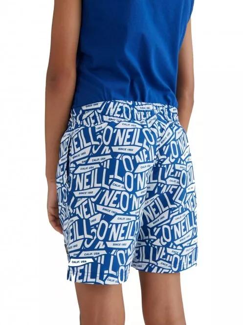 O'Neill Stickerprint Shorts fürdőnadrág kék színben 3
