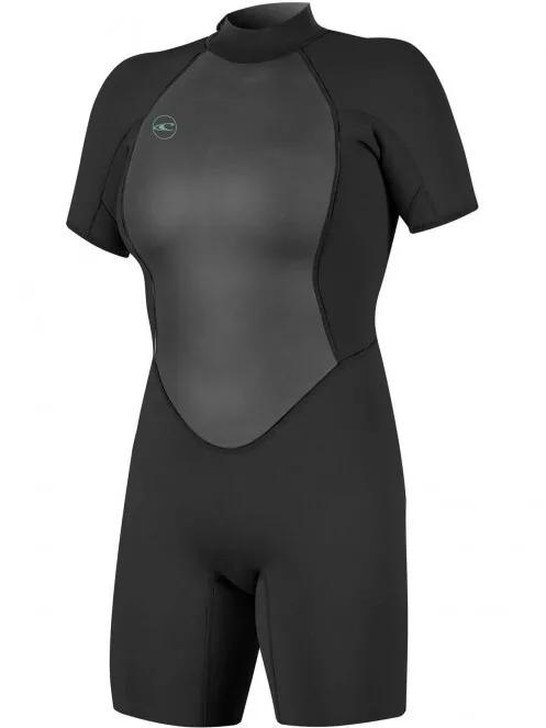 O'Neill Wms Reactor-2 2mm Back Zip S/S Spring női rövid ujjú neoprén ruha fekete színben 2