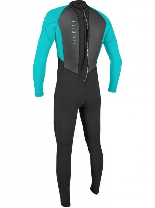 O'Neill YOUTH REACTOR-2 3/2 BACK ZIP FULL hosszú ujjú neoprén ruha fekete színben 3