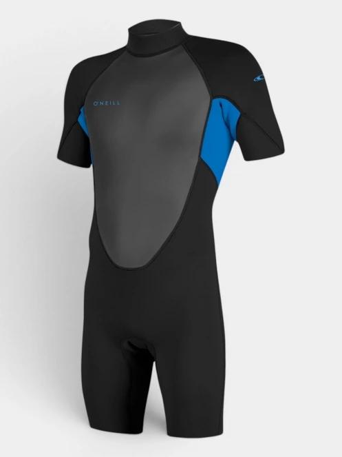 O'Neill Youth Reactor-2 2MM Back Zip S/S Spring rövid ujjú neoprén ruha fekete színben 2