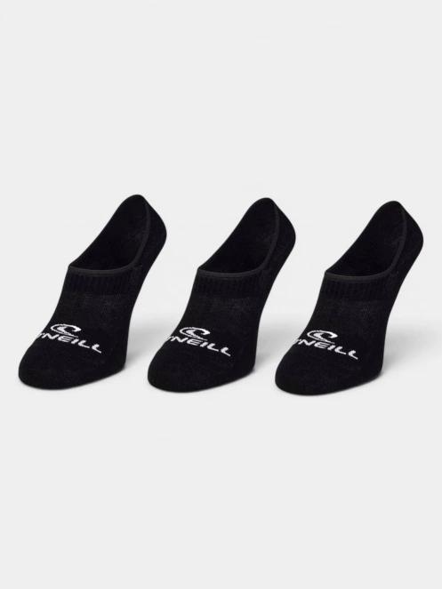 O'Neill O'Neill Women Men Footies 3-Pack titokzokni fekete színben 2