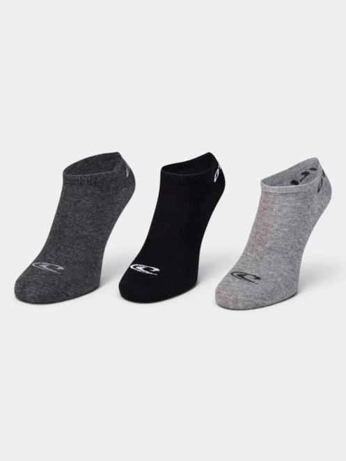 O'Neill O'Neill Women Men Sneaker Socks 3-Pack bokazokni szürke színben 2
