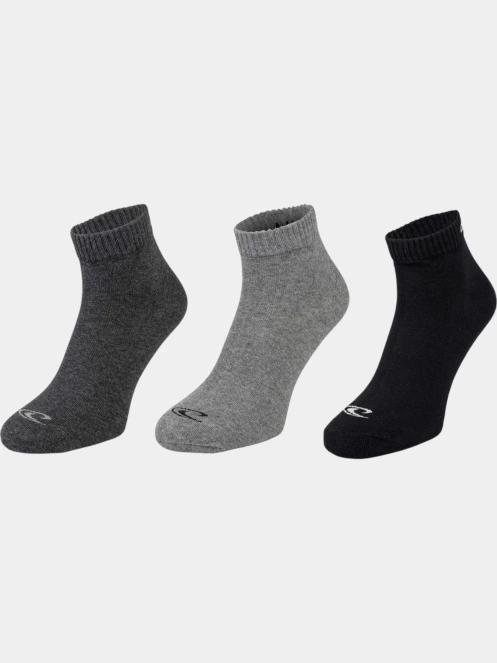 O'Neill Quarter O'Neill 3-pack zokni szürke színben 2