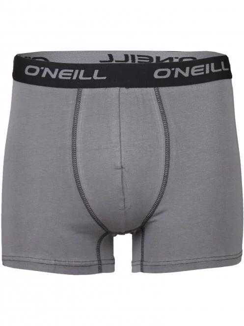 O'Neill Men boxer O'Neill plain 3-pack férfi alsónadrág szürke színben 3