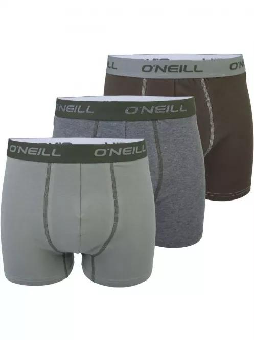 O'Neill Men boxer O'Neill plain 3-pack férfi alsónadrág oliva színben 2