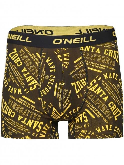 O'Neill Men boxer O'Neill round logo & plain 3-pack férfi alsónadrág sárga színben 5