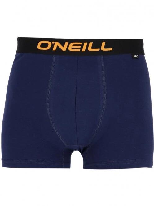O'Neill Men boxer O'Neill logo allover & plain 2-pack férfi alsónadrág kék színben 4