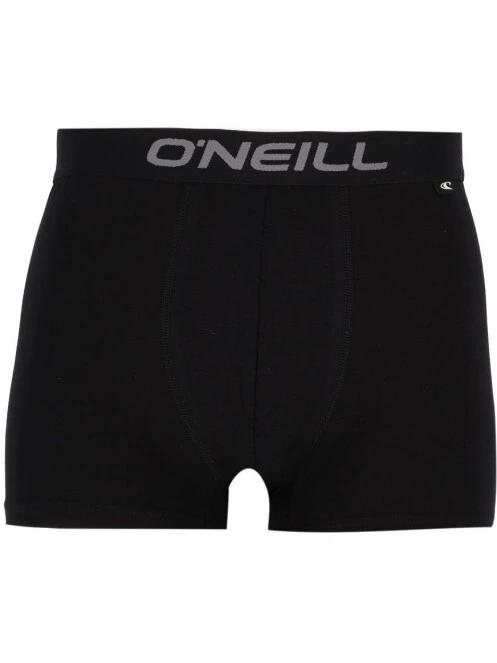 O'Neill Men boxer O'Neill tropical flower & plain 2-pack férfi alsónadrág fekete színben 4