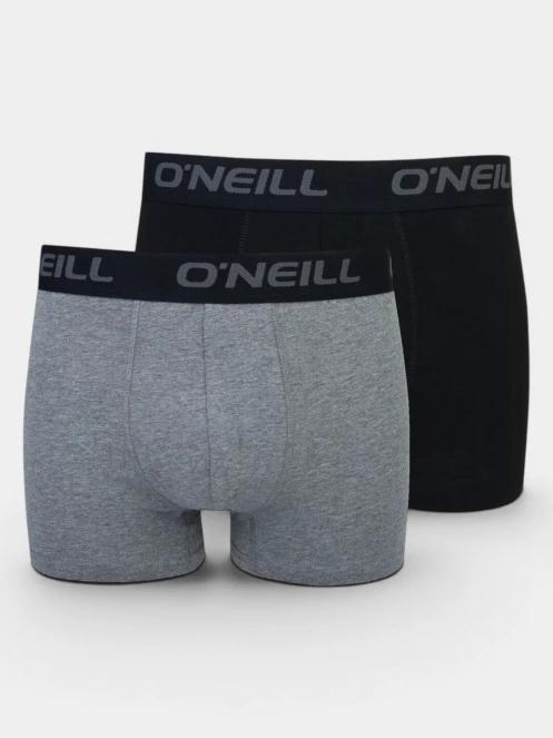 O'Neill O'Neill Men Boxershorts Uni 2-Pack férfi alsónadrág szürke színben 2