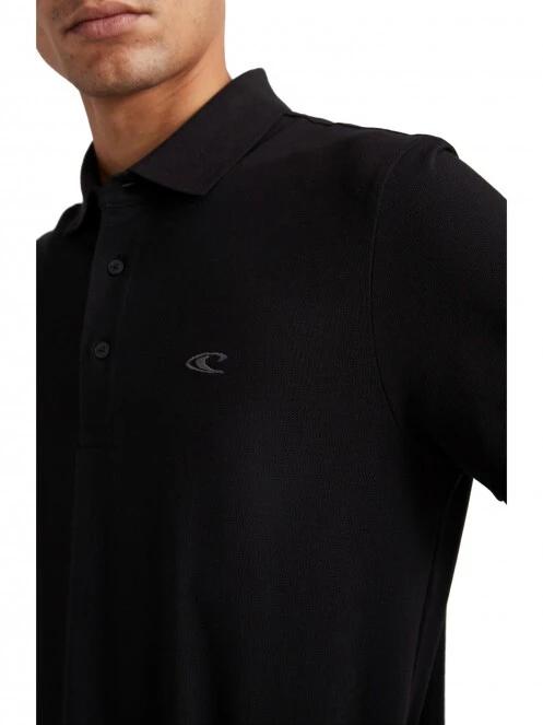 O'Neill Triple Stack Polo férfi galléros póló fekete színben 4