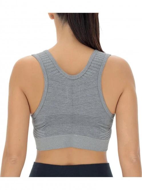 UYN Lady Natural Training Ow Top női sportmelltartó szürke színben 4