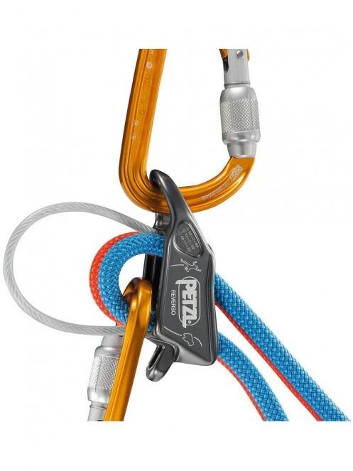 Petzl Belay Device Reverso biztosító eszköz szürke színben 4