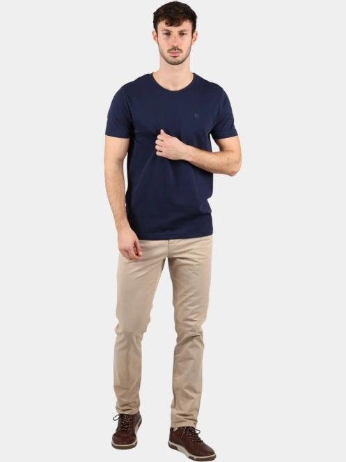 TBS Pieretee férfi rövid ujjú póló sötétkék színben 5