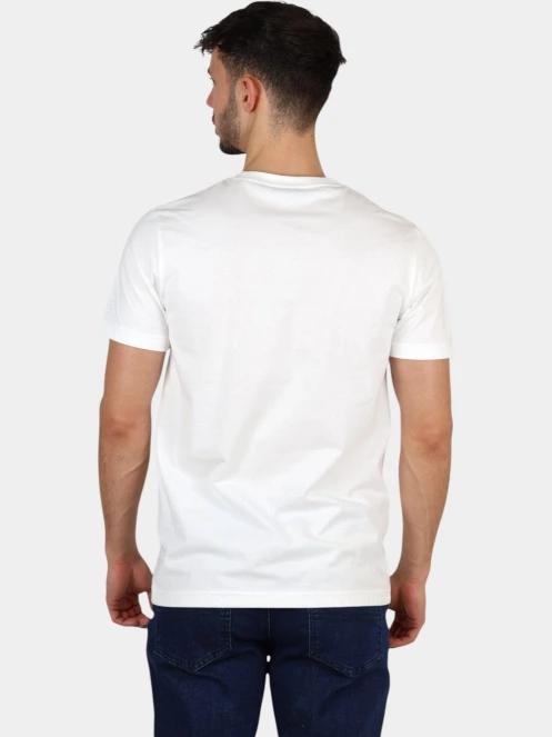 TBS Pieretee férfi rövid ujjú póló fehér színben 4