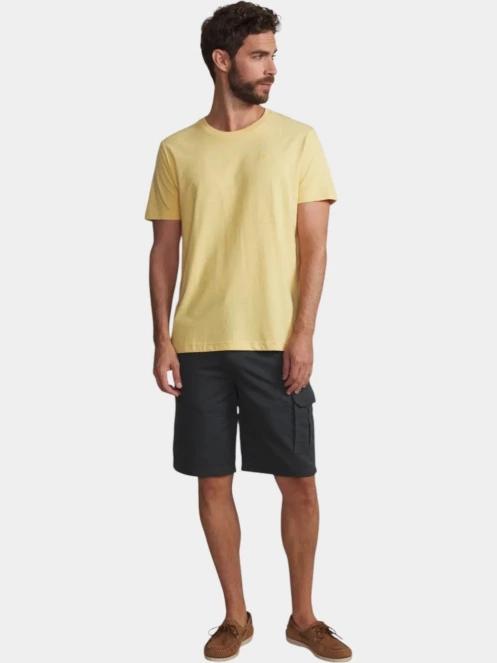 TBS Pieretee férfi rövid ujjú póló sárga színben 4