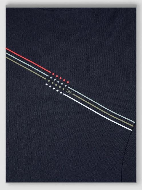 TBS Rilestee férfi rövid ujjú póló sötétkék színben 4