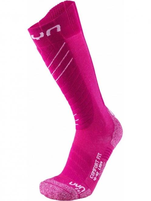 UYN UYN SKI COMFORT FIT LADY női sízokni magenta színben 2