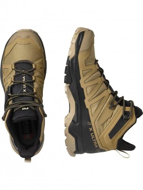 Salomon Shoes X Ultra 4 Mid GTX férfi túrabakancs homok színben 6