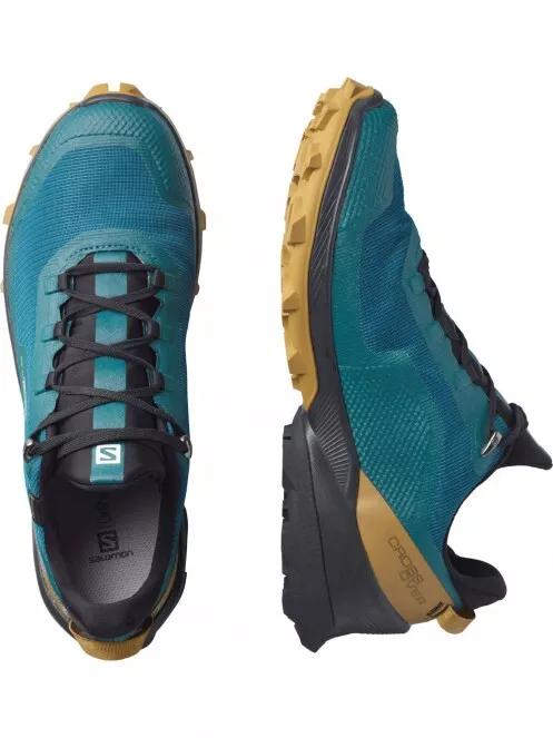 Salomon Cross Over Gtx férfi vízhatlan túracipő zöld színben 5