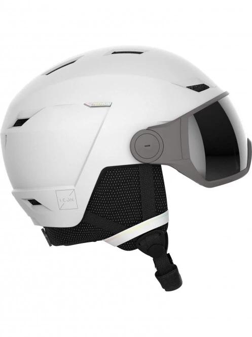 Salomon Helmet Icon LT Visor Fls bukósisak fehér színben 2