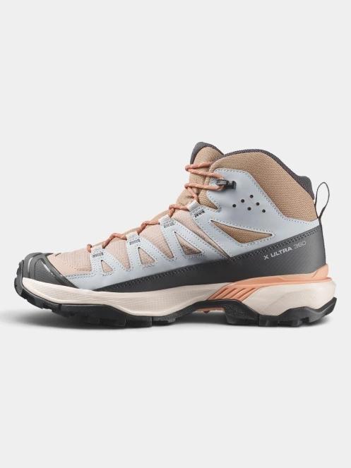 Salomon X Ultra 360 Mid Gtx W női vízhatlan túrabakancs barna színben 3