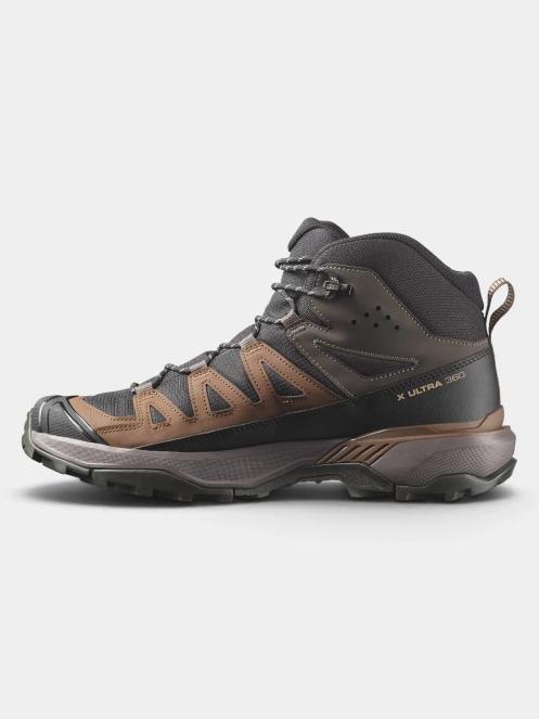 Salomon X Ultra 360 Mid Gtx férfi vízhatlan túrabakancs oliva színben 3