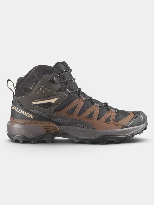 Salomon X Ultra 360 Mid Gtx férfi vízhatlan túrabakancs oliva színben 4