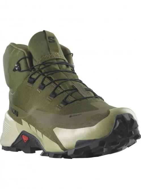 Salomon Cross Hike Mid Gtx 2 férfi túrabakancs zöld színben 2