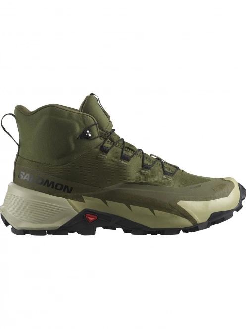 Salomon Cross Hike Mid Gtx 2 férfi túrabakancs zöld színben 3