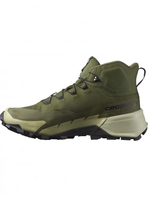 Salomon Cross Hike Mid Gtx 2 férfi túrabakancs zöld színben 4