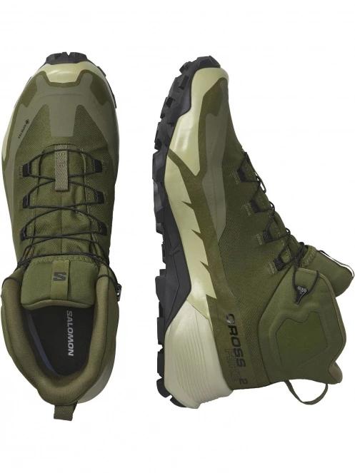 Salomon Cross Hike Mid Gtx 2 férfi túrabakancs zöld színben 5