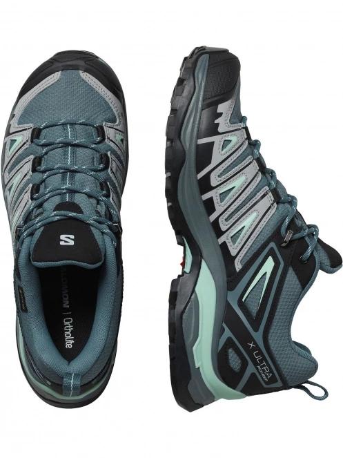 Salomon X Ultra Pioneer Gtx W női túracipő szürke színben 5