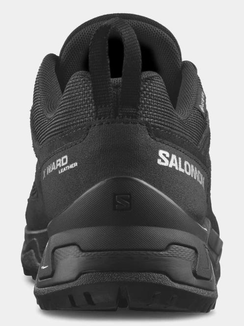 Salomon X Ward Leather Gtx férfi vízhatlan túracipő fekete színben 6
