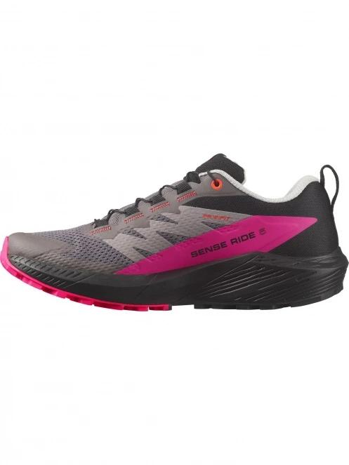 Salomon Sense Ride 5 W női terepfutó cipő fekete színben 4