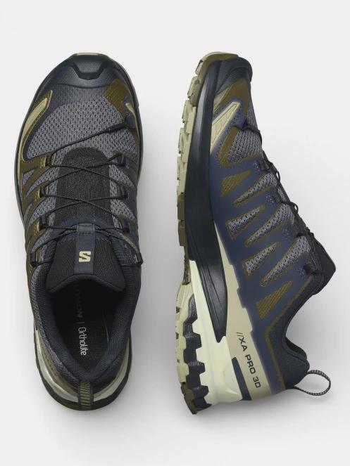 Salomon Xa Pro 3D V9 férfi terepfutó cipő oliva színben 6