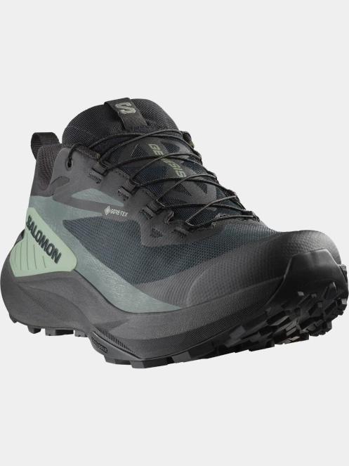 Salomon Genesis GTX férfi futócipő sötétzöld színben 2